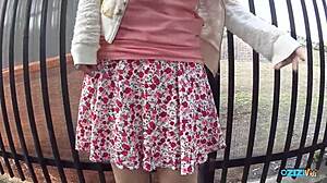 Shy Bitch Fingered to Wild Orgasm on Big Clit!