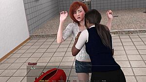 wanna watch casey finger shaved redhead pussy outdoors?