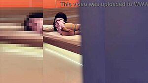 spying on horny stepmom i jerk off on her back unnoticed