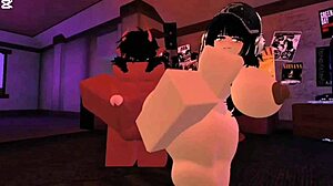 Big-Ass White Girl Takes Bareback Demon Pounding