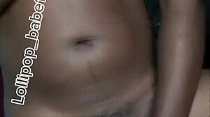 damn this sexy black babe shakes her horny ass at home right after smoking weed!