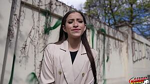 Petite Colombian Sofia Smith Bent Over for Berlin Casting Fuck on Holiday