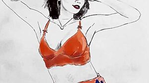 sexy asian milf angel constance strips hot natural tits body!