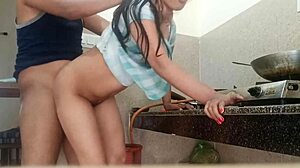 discover this hot indian desi village bhabhi's juicy pussy getting fucked hard in the kitchen with clear hindi moans