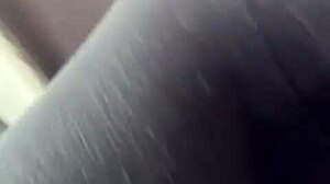 Black Babe Plays with Pink Pussy in Tight Dress on Big Black Cock