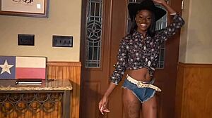 Pretty Black Girl Rides with Pure Joy and Passion