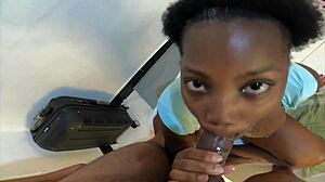 Ebony Slut Drains Your Balls Dry with Sloppy Skills Mastermeat1
