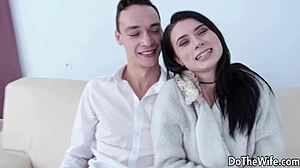 damn petite nicole's ass wrecked as hubby watches