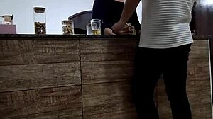 blonde cheats anal only with bar stranger creampie no pussy