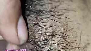 whoa check out desi stepdaughter's hairy pussy closeup clit rub and deep fuck