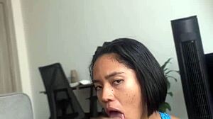 i love sucking this hard bbc deep in my throat from my amateur couple quickie with nysdel