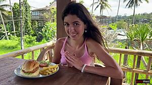 hey waiter cum on my face in this cafe i dine covered in cum only cumwalk!