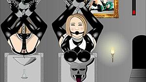 let's dive into anal toys and pussy play in dark castle