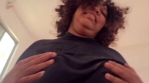 stepmom's huge natural tits invade my room for taboo ride