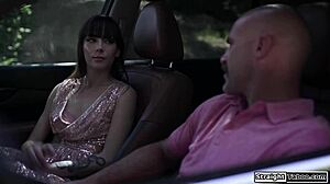 Old guy ANAL FUCKS STEPSON'S petite 18+ small tits gf outdoors hardcore