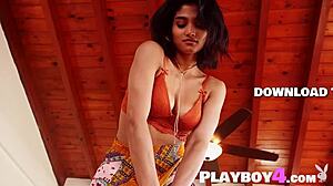 sexy asian milf angel constance strips hot natural tits body!