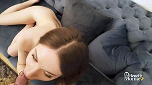 Liz Ocean's Amazing Blowjob on Big Cock Leads to Pink Pussy Fuck