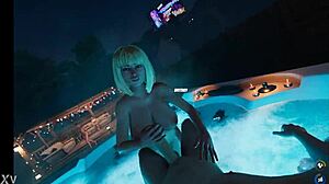 Brittney's Huge Natural Tits at Cum-Filled House Party