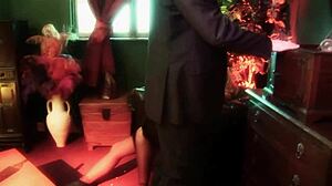 Classy Blonde Milf Fucked Facial Cumshot in Lingerie Heels