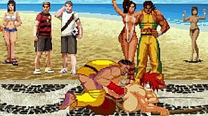 beach pussy ready for mugen sean's intense hentai drilling?