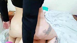 hard not to cum watching this hot blonde's perfect ass cowgirl rides