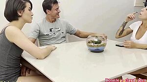 Bent over brazilian sister-in-law takes full anal pounding from bro-in-law