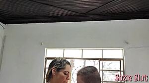 doesn't suzie slut's big ass bounce wild on tattooed german cock?