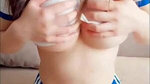 Beautiful Babe's Secret Tits Tease Revealed