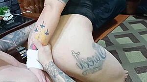 hard not to cum watching this hot blonde's perfect ass cowgirl rides