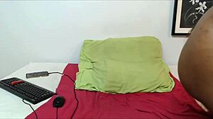 wanna see me fuck this curvy ebony's huge pussy lips with my big black cock up close?