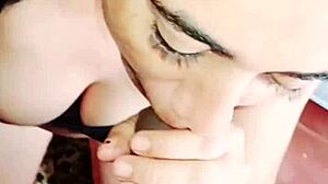 homemade latina milf sucks cock swallows cum