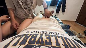 colombian stepsis gives incredible deepthroat blowjob while parents away then begs for creampie doggystyle