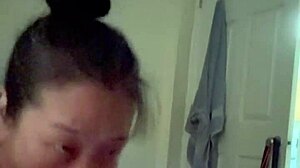 Korean Milf Sucks Husband's BWC POV