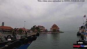 amateur teen couple bangs publicly on thai island