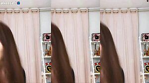 korean cutie dances sexy sailor teasing her big bouncy tits