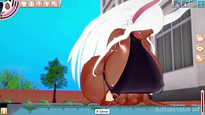 i can't stop watching this boku no hero bunny girl masturbate to squirting orgasm over and over