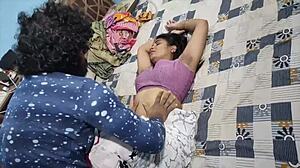 Sister-in-law's tight saree grabs naughty devar's eyes in heated indian stare-down