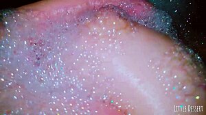 Girl with small tits loves steamy bath touches