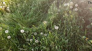 We masturbate hairy pussies with neighbor on street and explode in lesbian orgasm together!