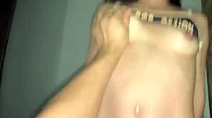 Girlfriend removes condom mid-fuck to get pregnant as naughty christmas surprise creampie riding big cock