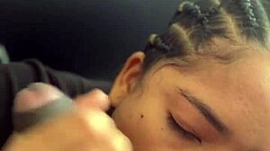 Cute Brunette Stepsis Best Friend Gives Deepthroat Blowjob To Me