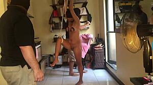 intense bdsm hogtied milf gets fisted hard in high definition action