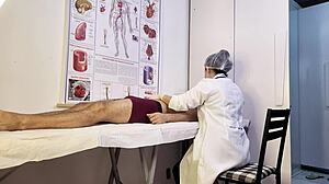 Nurse Exam Makes Patient's Cock Erupt Wildly