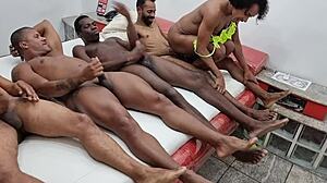 watch cuck hubby as wife fucks all his friends backstage