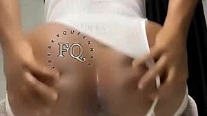 damn freakyqueennxx bounces her big black tits riding that long dildo cowgirl style hard