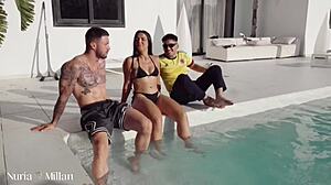damn nuria millan turns into such a wet slut with big ass riding monster cock