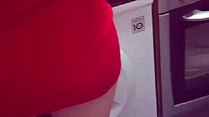 I eat my mother-in-law's pussy for breakfast in kitchen