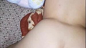 girlfriend wants fuck with hello kitty plush