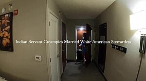 INDIAN SERVANT CREAMPIES HOT WHITE STEWARDESS DEEP INSIDE!