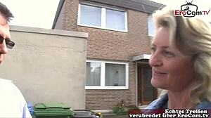 ugly german housewife picked up on street for raw outdoor cock ring sex